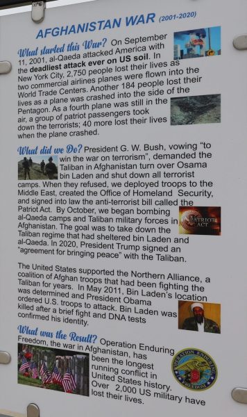 SCOTTSBORO AFGHANISTAN WAR MEMORIAL PLAQUE