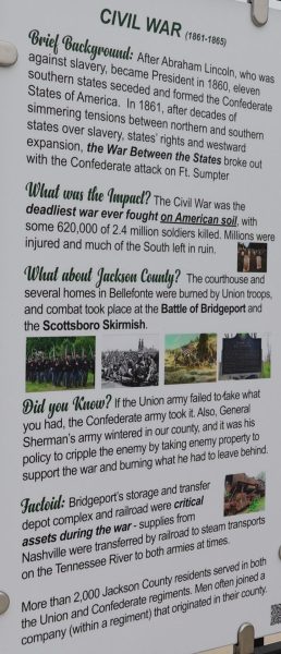 SCOTTSBORO CIVIL WAR MEMORIAL PLAQUE