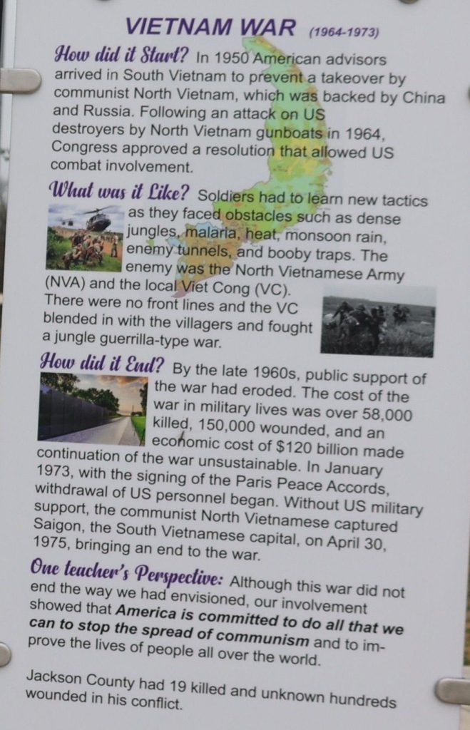 SCOTTSBORO VIETNAM WAR MEMORIAL PLAQUE