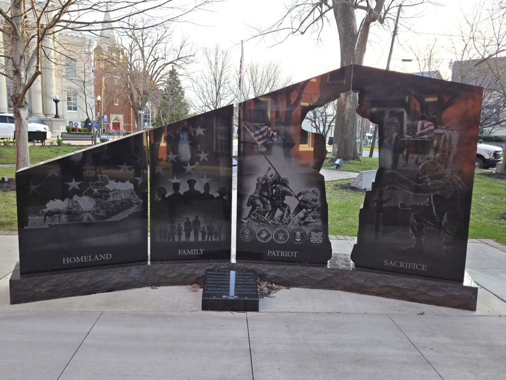 SHELBYVILLE GOLD STAR FAMILIES MEMORIAL MONUMENT BACK