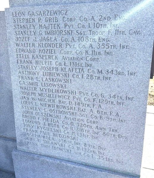 ST. ADALBERT’S CEMETERY WORLD WAR VETERANS MEMORIAL STONE B