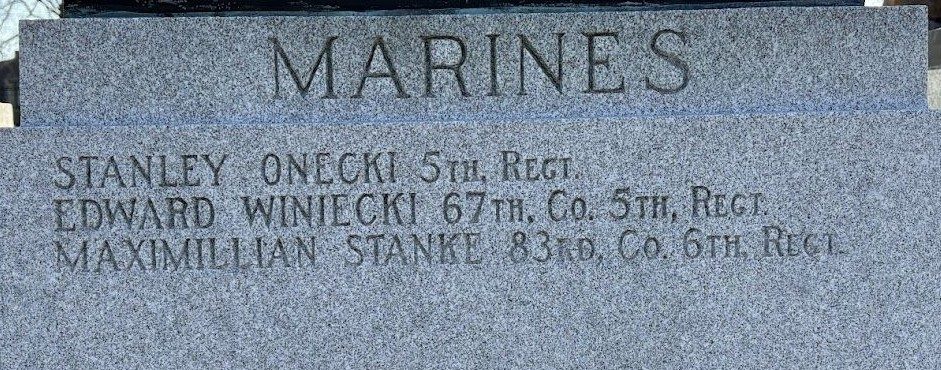 ST. ADALBERT’S CEMETERY WORLD WAR VETERANS MEMORIAL STONE E