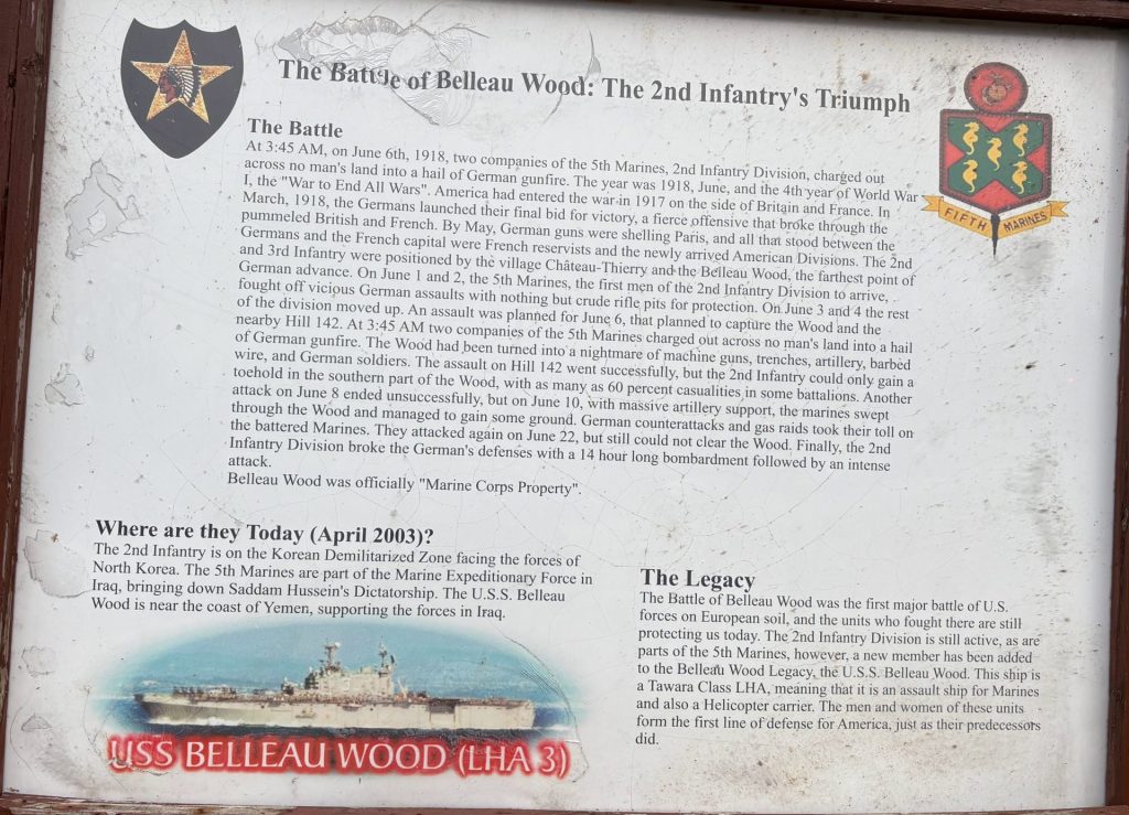 THE BATTLE OF BELLEAU WOOD: THE 2ND INFANTRY’S TRIUMPH MEMORIAL PANEL
