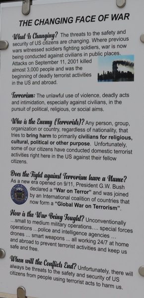 THE CHAGING FACES OF WAR MEMORIAL PLAQUE