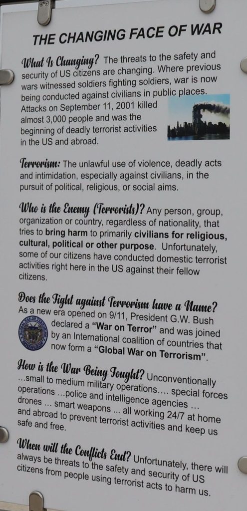 THE CHAGING FACES OF WAR MEMORIAL PLAQUE