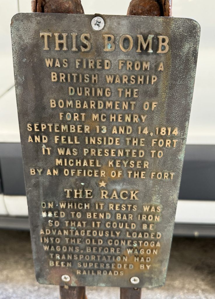 THIS BOMB WAR MEMORIAL PLAQUE