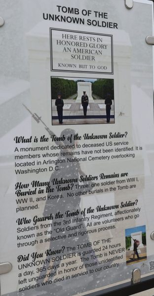 TOMB OF THE UNKNOWN SOLDIER MEMORIAL PLAQUE