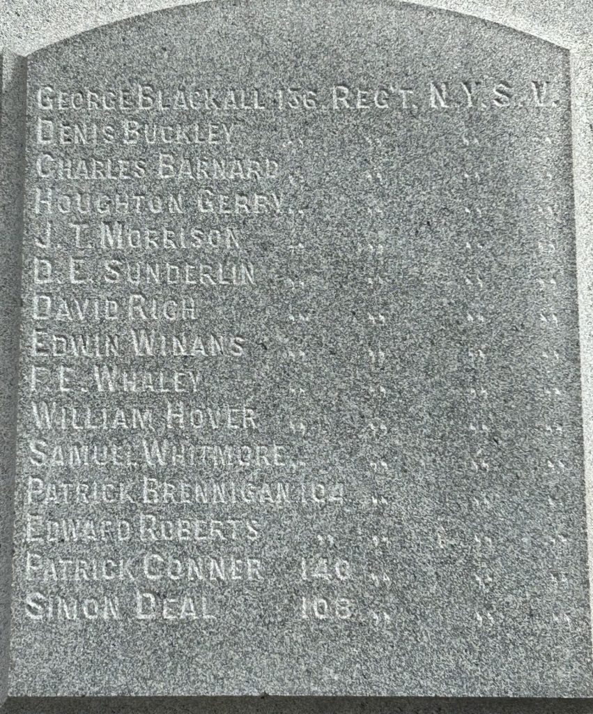 TOWN OF AVON CIVIL WAR MEMORIAL STONE B