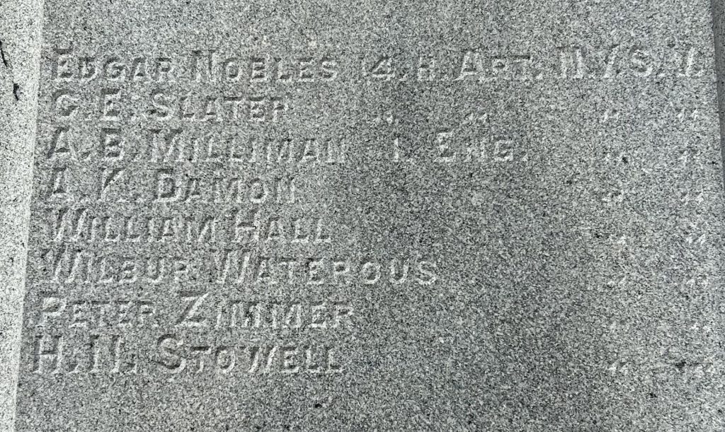 TOWN OF AVON CIVIL WAR MEMORIAL STONE C