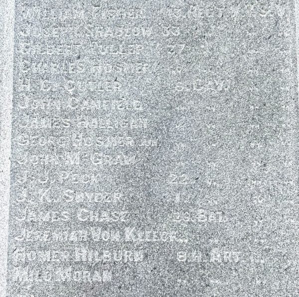 TOWN OF AVON CIVIL WAR MEMORIAL STONE D