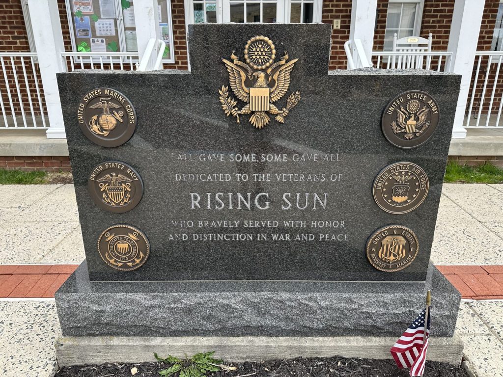VETERANS OF RISING SUN WAR MEMORIAL FRONT