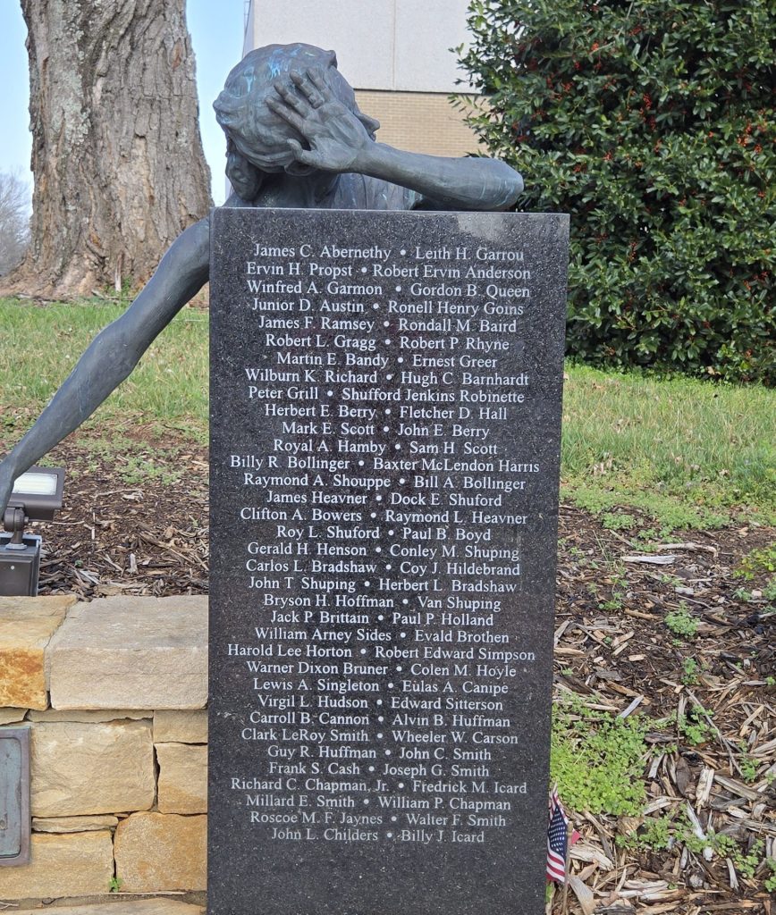 WWII BURKE COUNTY DEAD MEMORIAL RIGHT STONE