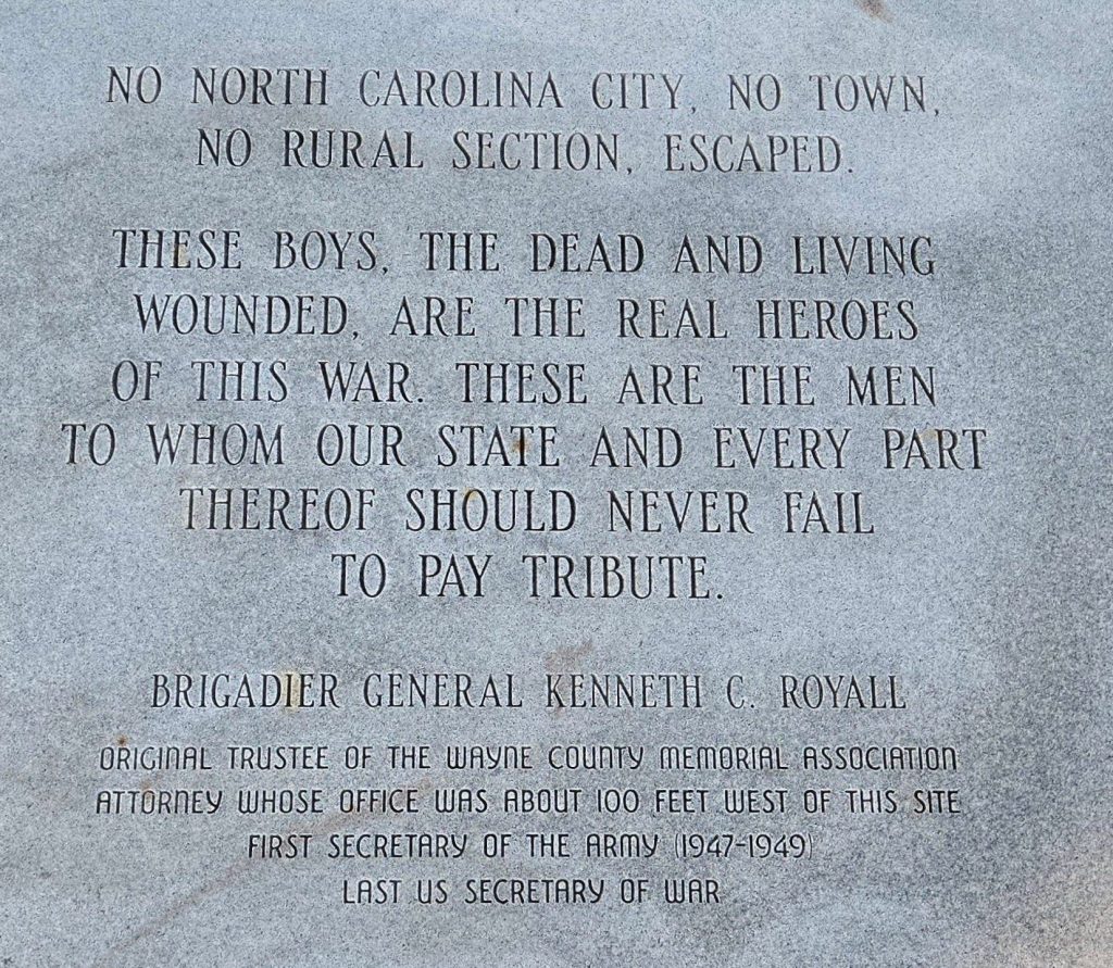 WAYNE COUNTY WAR VETERANS MEMORIAL MAP STONE A