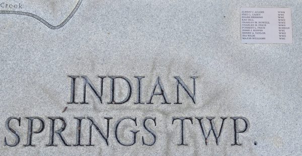 WAYNE COUNTY WAR VETERANS MEMORIAL MAP STONE E