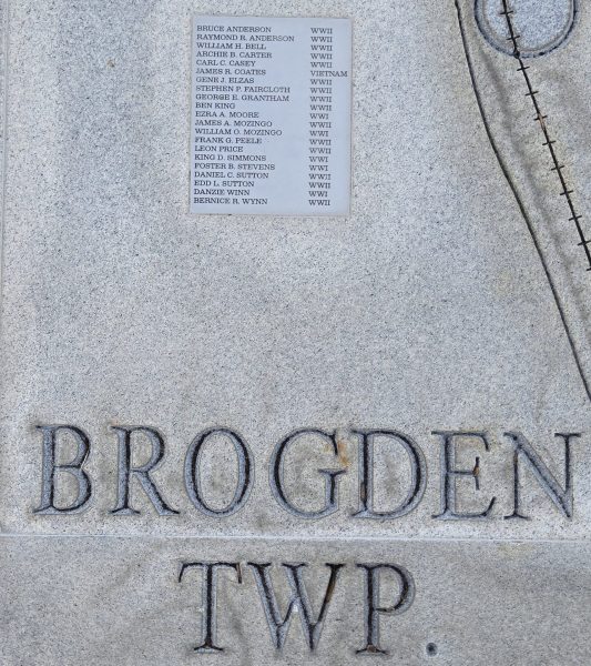 WAYNE COUNTY WAR VETERANS MEMORIAL MAP STONE G