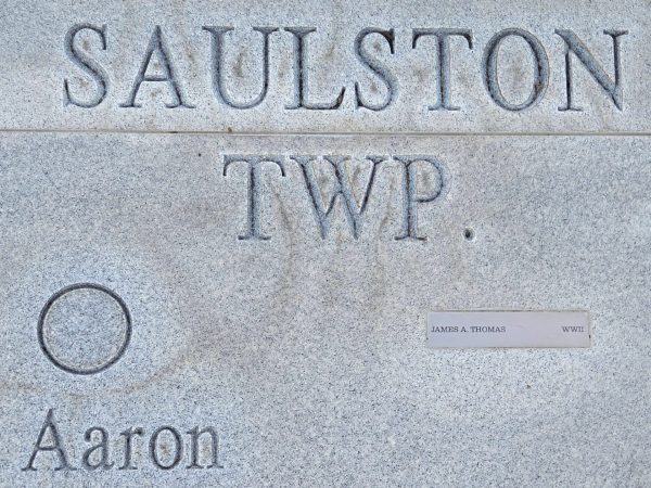 WAYNE COUNTY WAR VETERANS MEMORIAL MAP STONE J