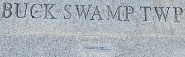 WAYNE COUNTY WAR VETERANS MEMORIAL MAP STONE L