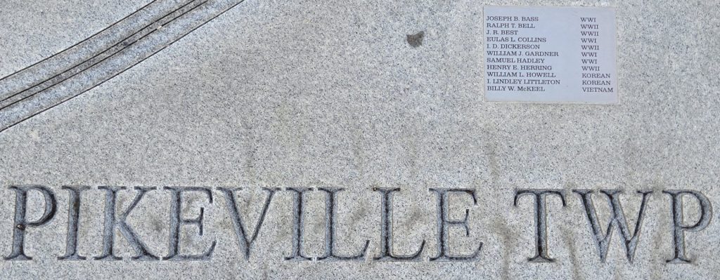 WAYNE COUNTY WAR VETERANS MEMORIAL MAP STONE M