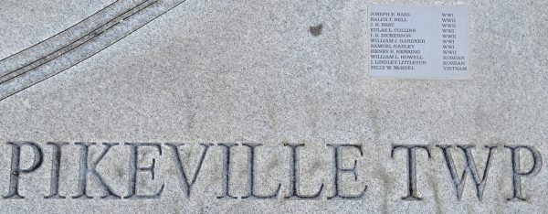 WAYNE COUNTY WAR VETERANS MEMORIAL MAP STONE M