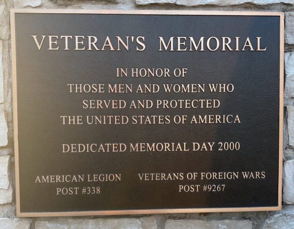 WESTMONT VETERAN’S MEMORIAL PLAQUE