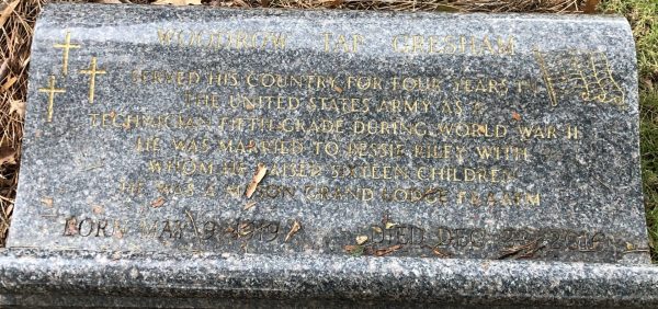 WOODROW “TAP” GRESHAM WAR MEMORIAL
