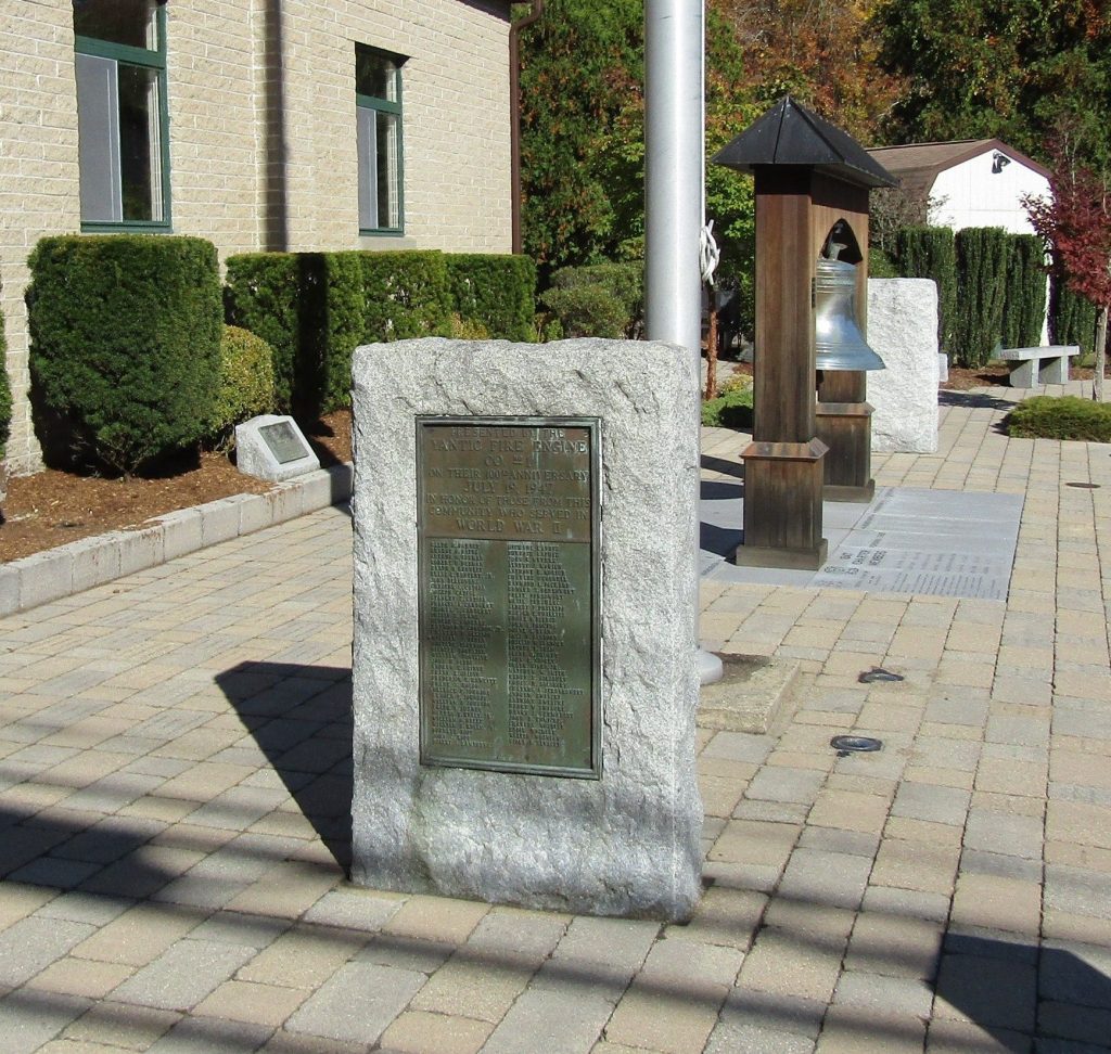 YANTIC FIRE ENGINE CO. NO 1 WORLD WAR II VETERANS MEMORIAL