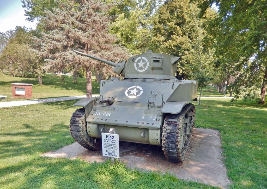 1942 M-5 STUART LIGHT TANK WAR MEMORIAL