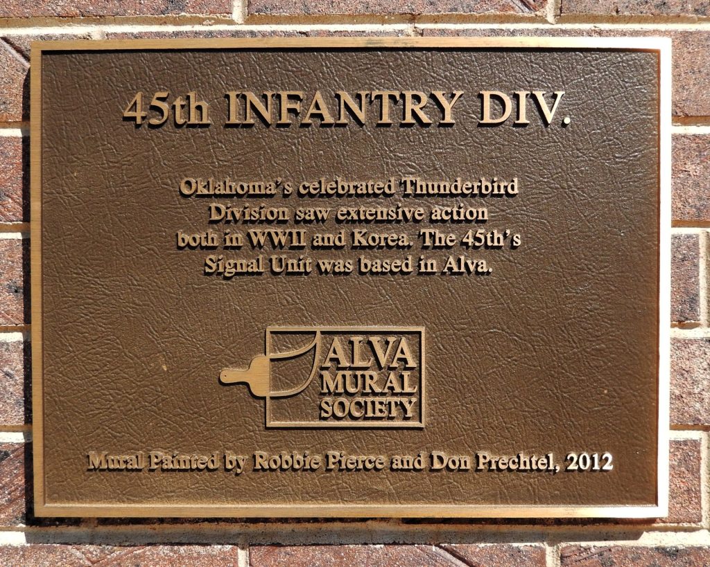 45TH INFANTRY DIV. WAR MEMORIAL MURAL PLAQUE