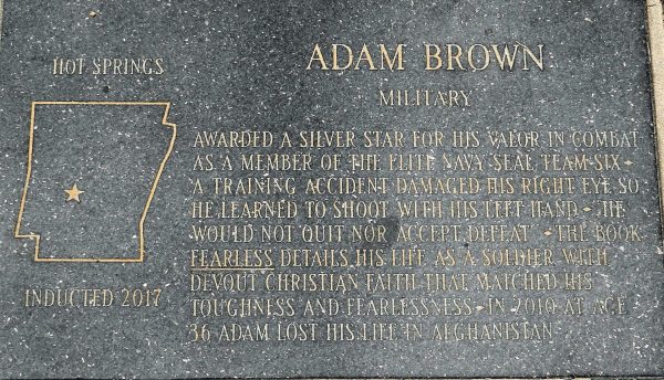 ADAM BROWN WAR MEMORIAL STONE