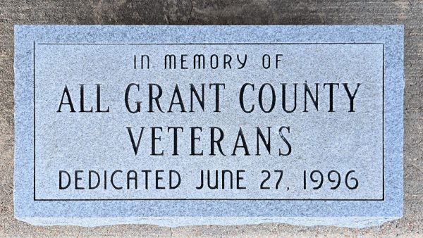 ALL GRANT COUNTY VETERANS MEMORIAL STONE