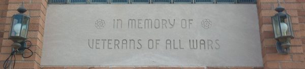 AMERICAN LEGION POST NO. 20 VETERANS OF ALL WARS MEMORIAL STONE