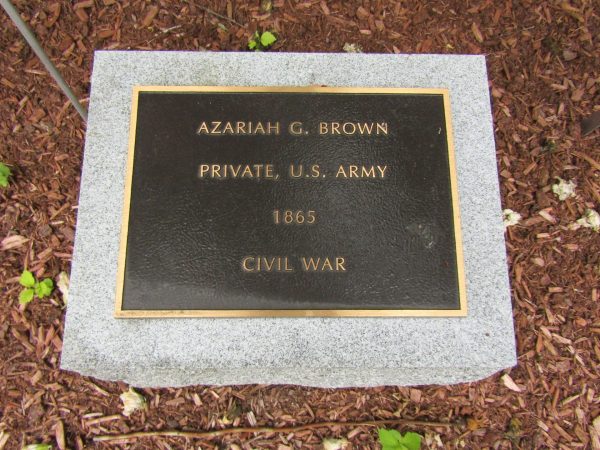 AZARIAH G. BROWN WAR MEMORIAL PLAQUE