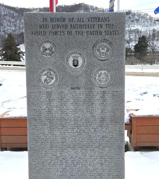BELLE ARMED FORCES MEMORIAL FRONT