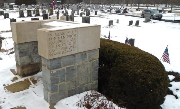 BOALSBURG AND VICINITY ARMED FORCES MEMORIAL STONE A