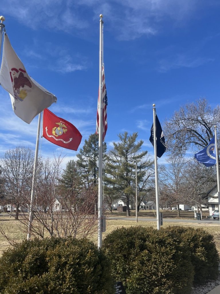 BROWNSTOWN FLAG POLES MEMORIAL