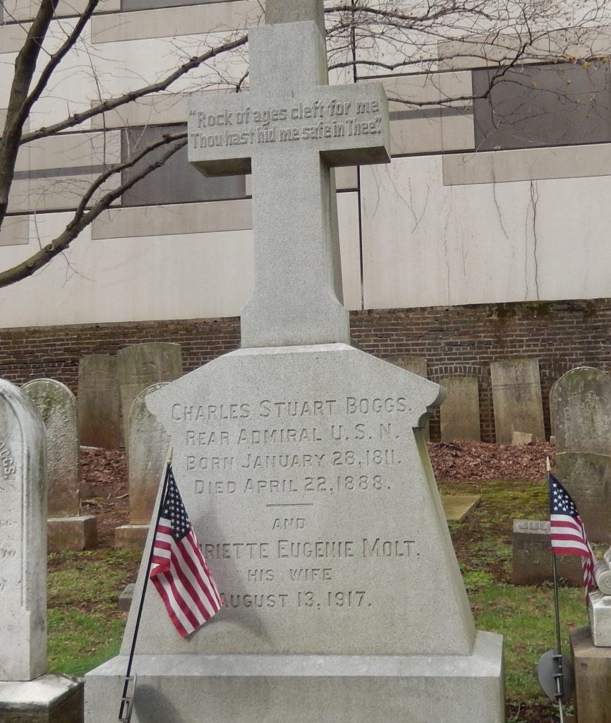 CHARLES STUART BOGGS, REAR ADMIRAL U.S.N. WAR MEMORIAL CEMETERY STONE