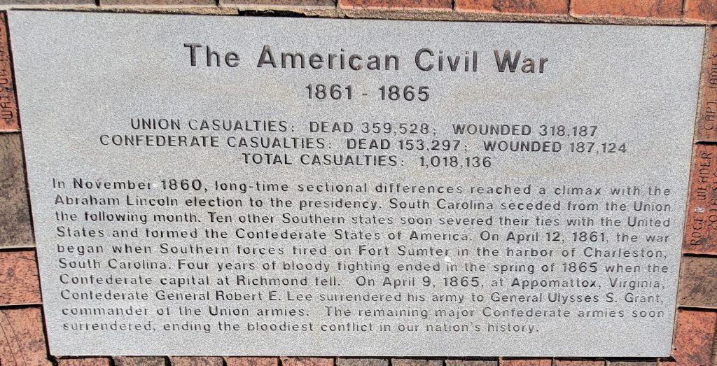 DANVILLE THE AMERICAN CIVIL WAR MEMORIAL STONE
