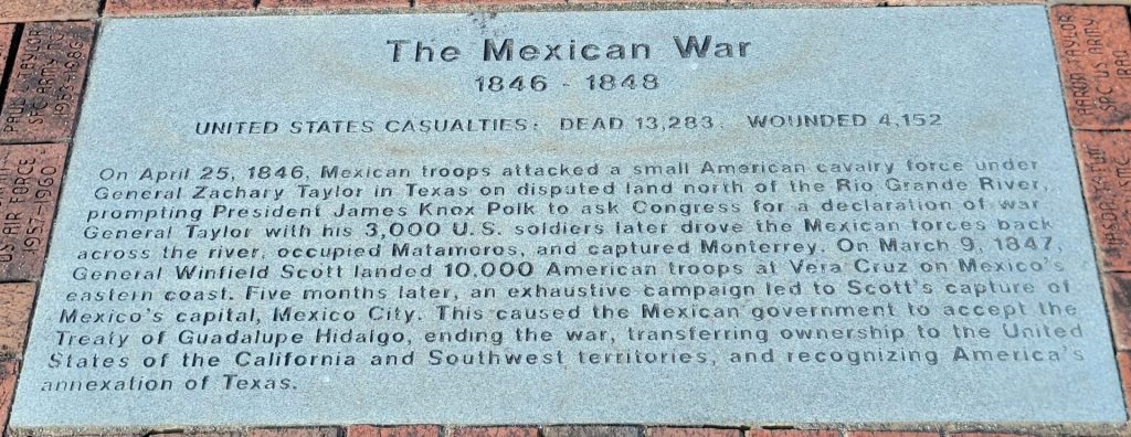 DANVILLE THE MEXICAN WAR MEMORIAL STONE