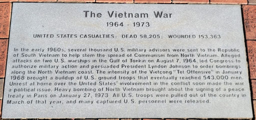 DANVILLE THE VIETNAM WAR MEMORIAL STONE