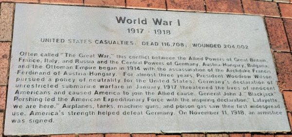 DANVILLE WORLD WAR I MEMORIAL STONE