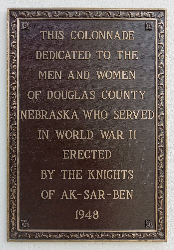 DOUGLAS COUNTY WORLD WAR II MEMORIAL SHRINE PLAQUE J