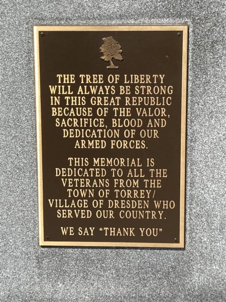DRESDEN THE TREE OF LIBERTY MEMORIAL PLAQUE
