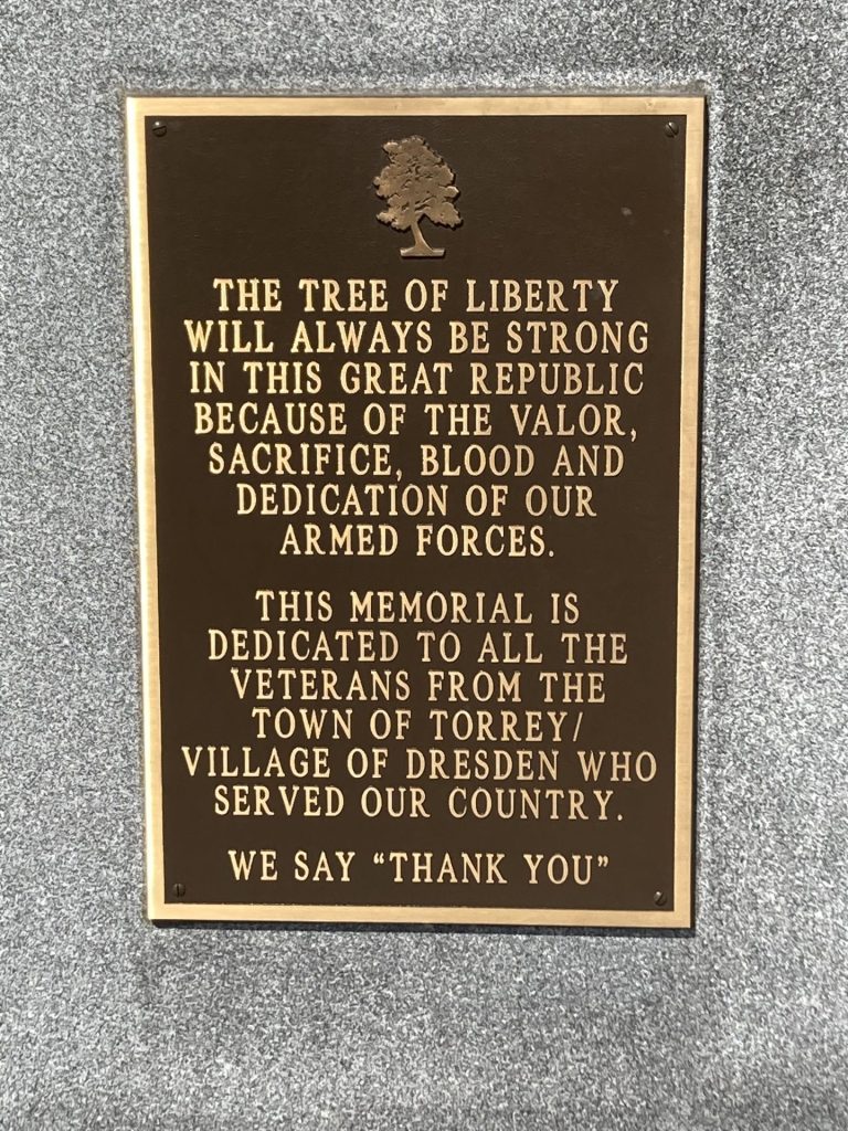 DRESDEN THE TREE OF LIBERTY MEMORIAL PLAQUE