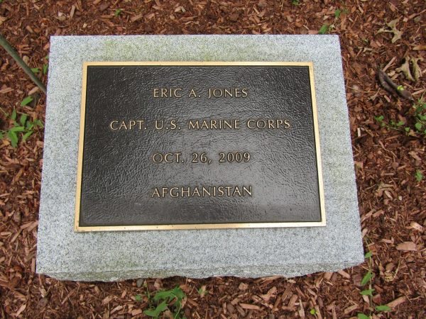 ERIC A. JONES WAR MEMORIAL PLAQUE