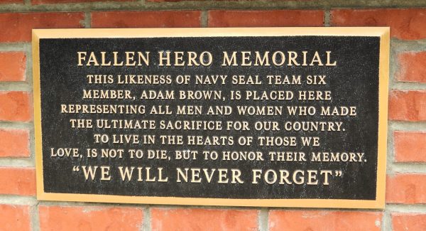 FALLEN HERO MEMORIAL PLAQUE