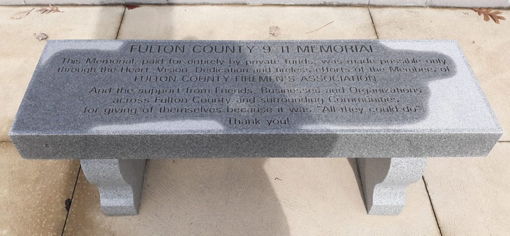 FULTON COUNTY 9-11 MEMORIAL BENCH B