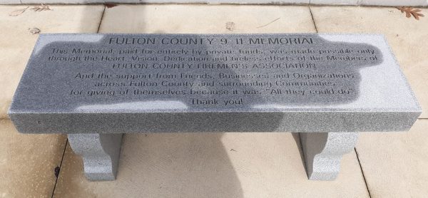 FULTON COUNTY 9-11 MEMORIAL BENCH B