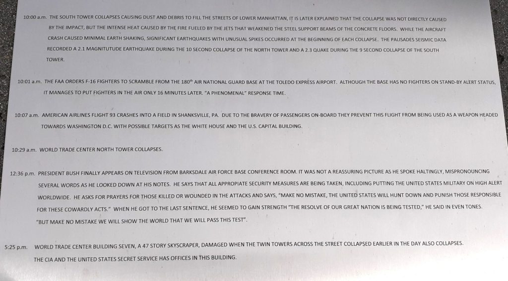 FULTON COUNTY 9-11 MEMORIAL PLAQUE D