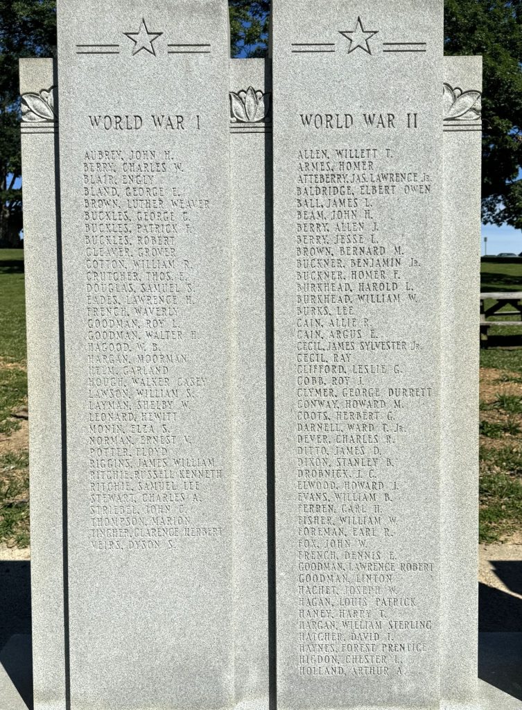 HARDIN COUNTY WAR VETERANS MEMORIAL STONE C