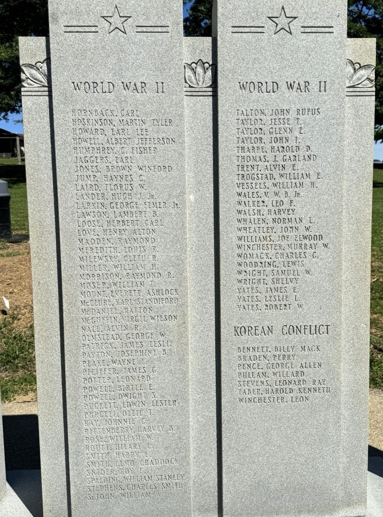 HARDIN COUNTY WAR VETERANS MEMORIAL STONE E